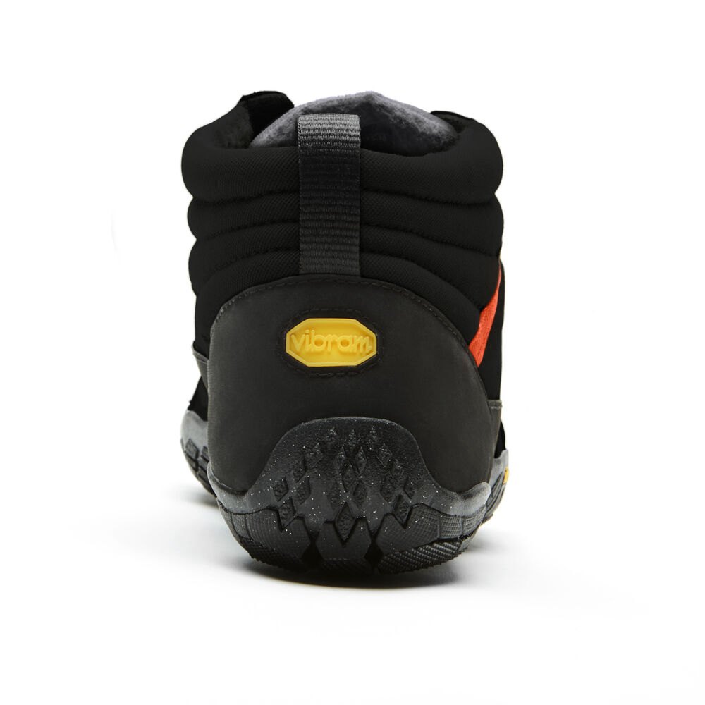 Zapatos Descalzos Hombre Negros/Grises/Rojos - FiveFingers V-Trek Insulated - EYXLAP-361